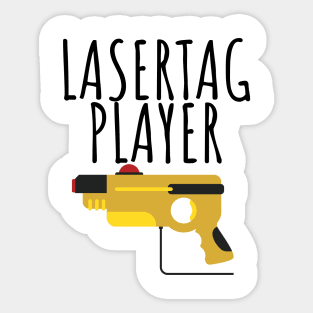 Lasertag player Sticker
